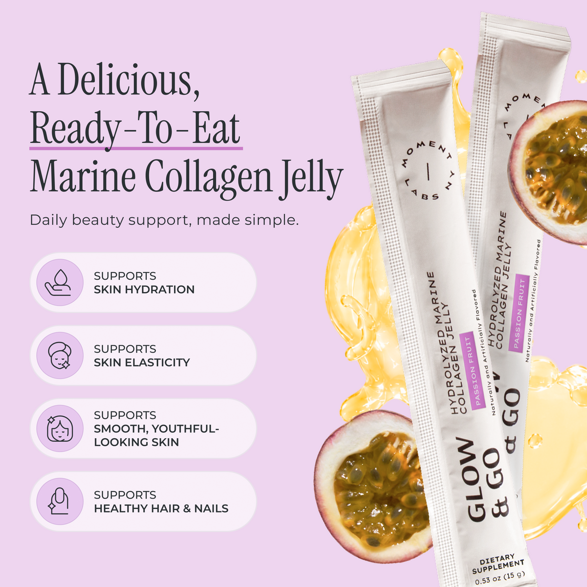 Glow & Go - Hydrolyzed Marine Collagen Jelly Supplement