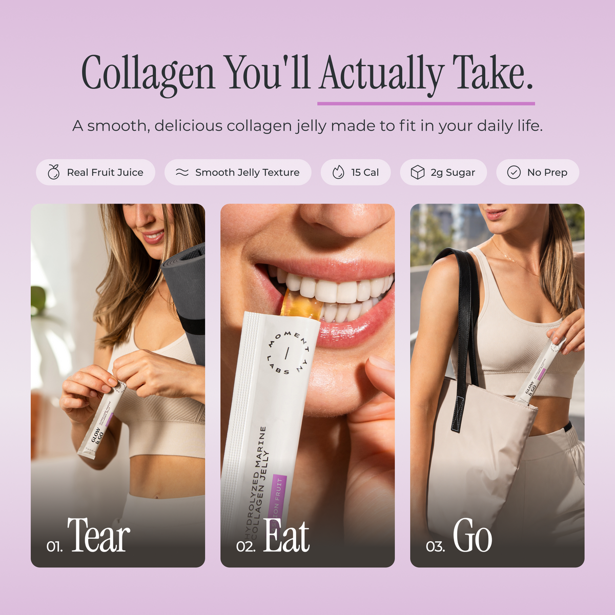 Glow & Go - Hydrolyzed Marine Collagen Jelly Supplement