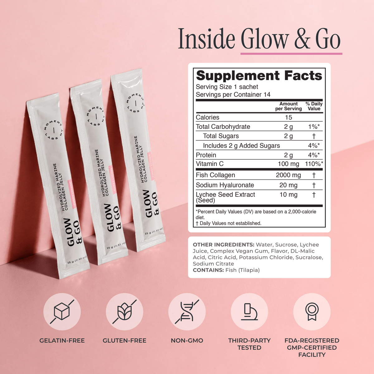 Glow & Go - Hydrolyzed Marine Collagen Jelly Supplement
