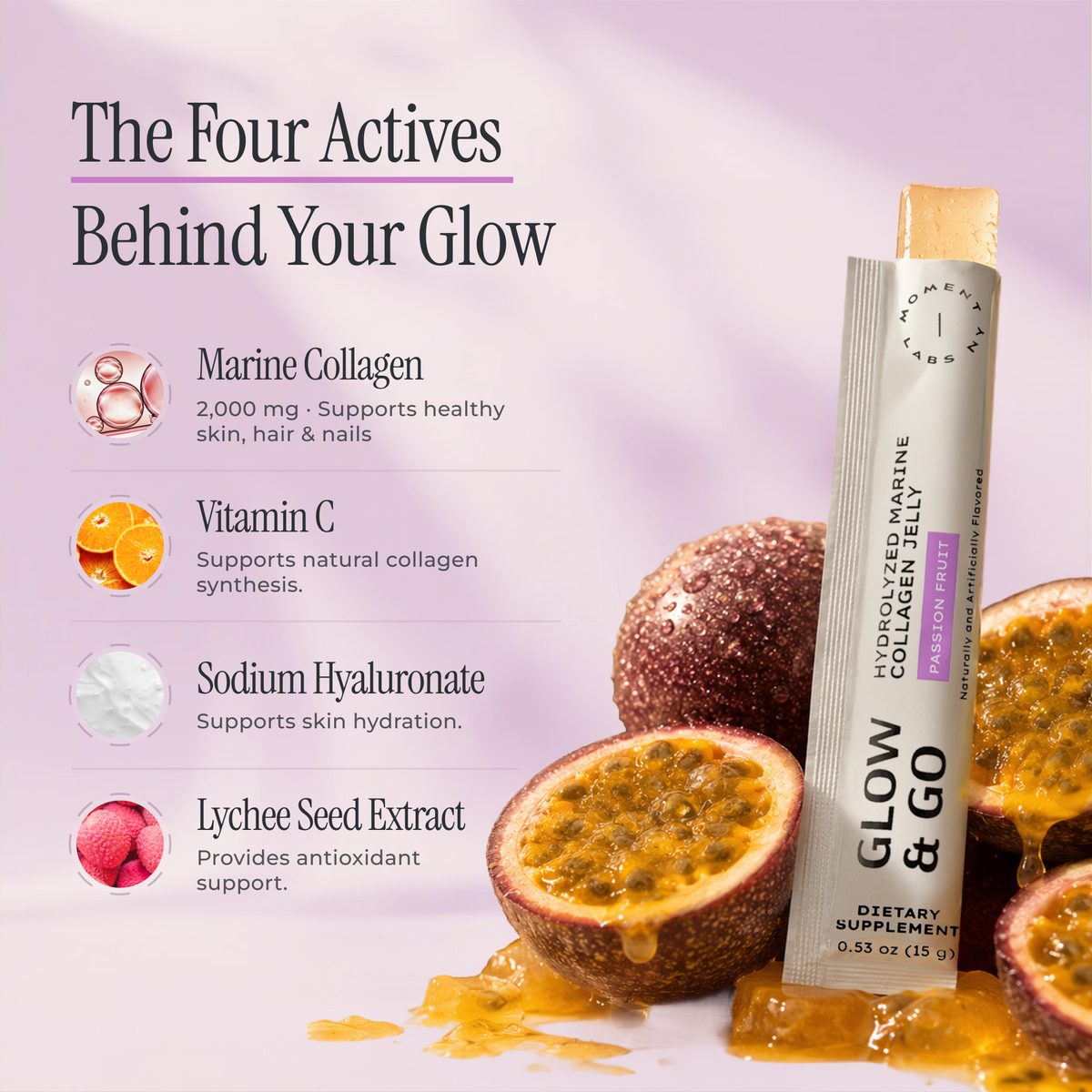 Glow & Go - Hydrolyzed Marine Collagen Jelly Supplement
